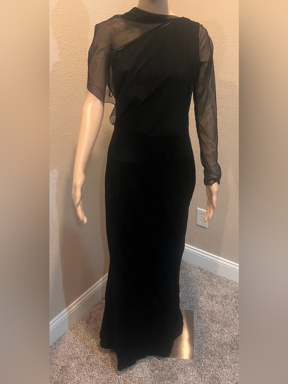 New! Marcella NYC Valeria Designer Gown in Black - Brand New With Tags